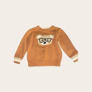 Cat & Jack Tan Bear Sweater